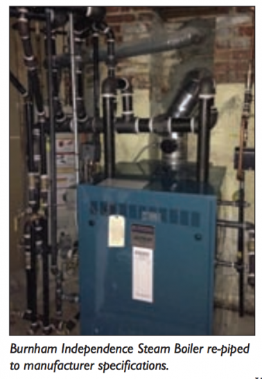 Burnham boiler repiped