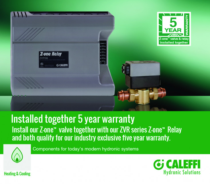 PR Caleffi Z one Exclusive 5 yr Warranty