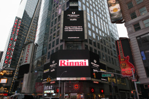 RINNAI LOGO times square