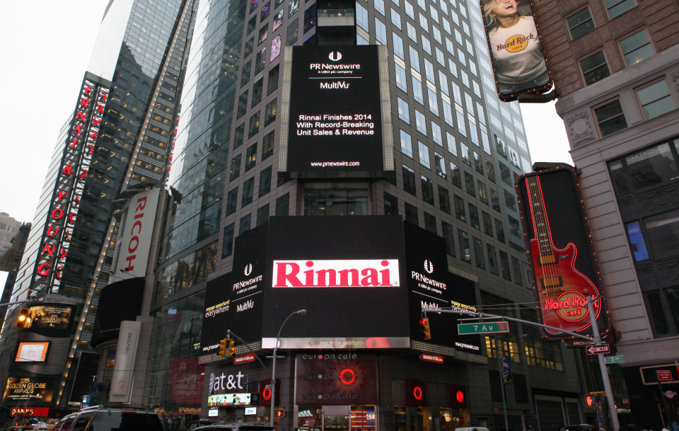 RINNAI LOGO times square