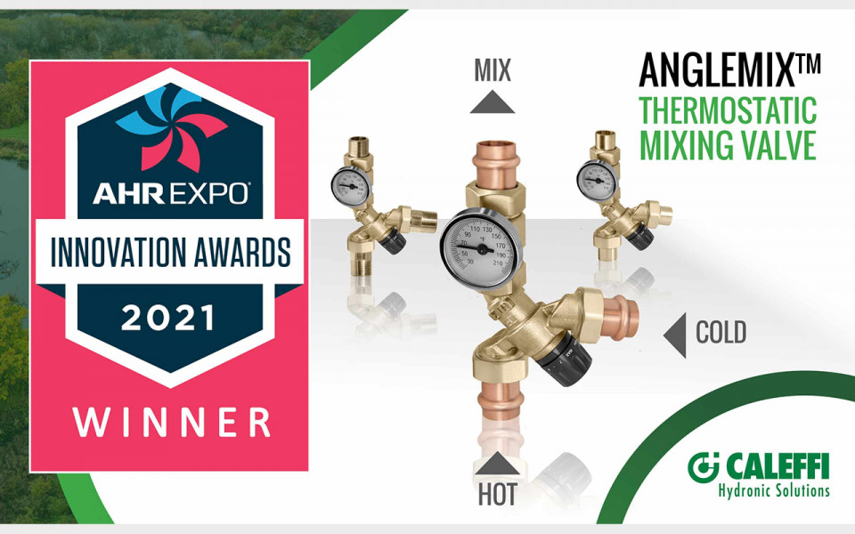 caleffi anglemix valve ahr innovation winner gal