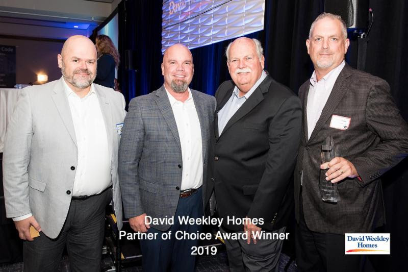 uponor david weekley homes award