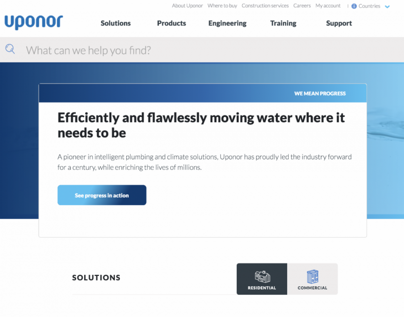 uponor website